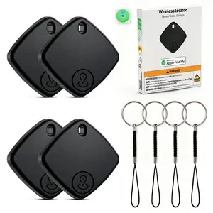 Air Trackers-4 Pack for iOS Find My, 1 Year Battery Life, Replaceable Battery, Wireless Key Finder, Item Locator Smart Tag for Keys, Bag, Luggage, Bicycle