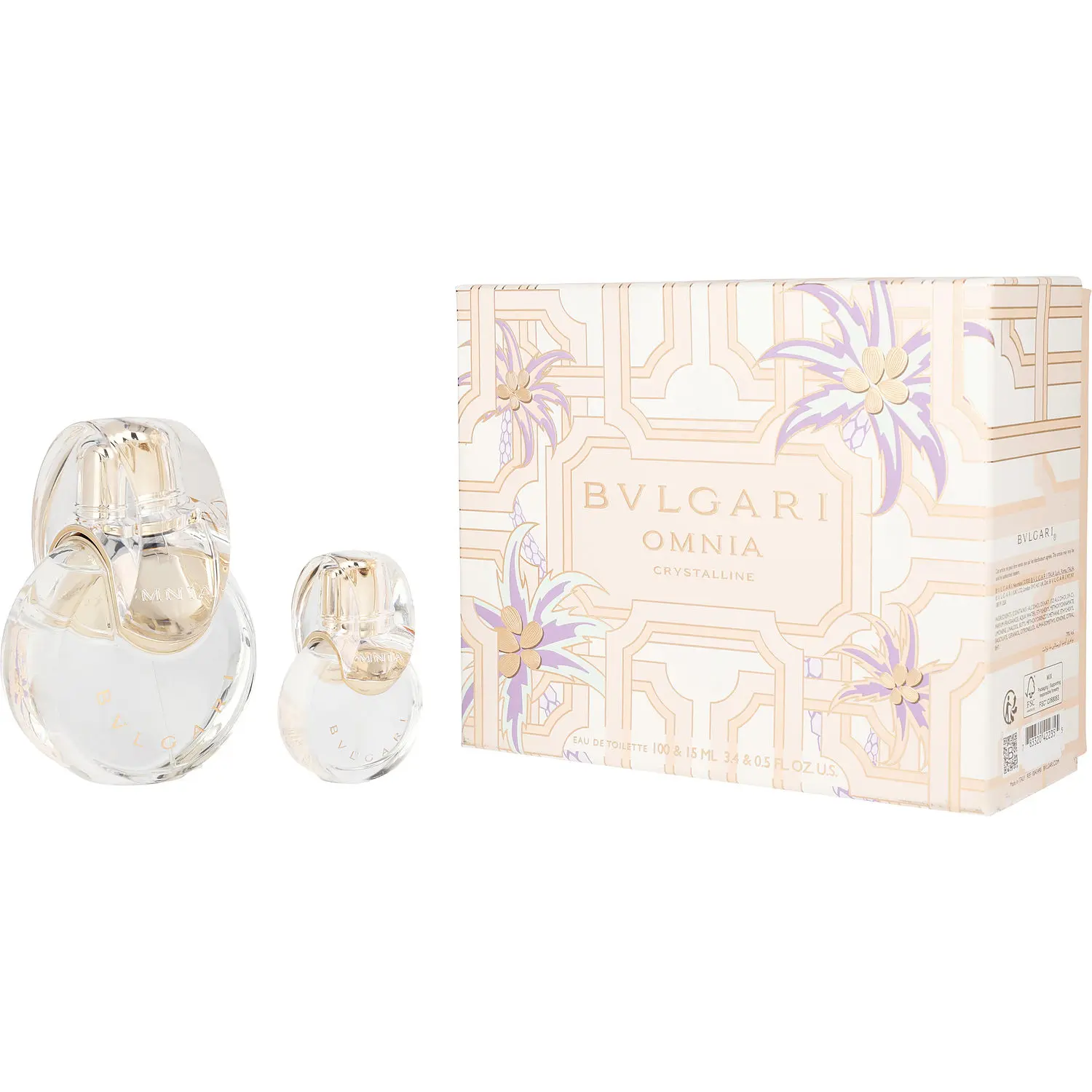 Bvlgari Omnia Crystalline Set-Edt Spray 3.4 Oz & Edt Spray 0.5 Oz For Women Bvlgari Omnia Crystalline Set-Edt Spray 3.4 Oz & Edt Spray 0.5 Oz For Women