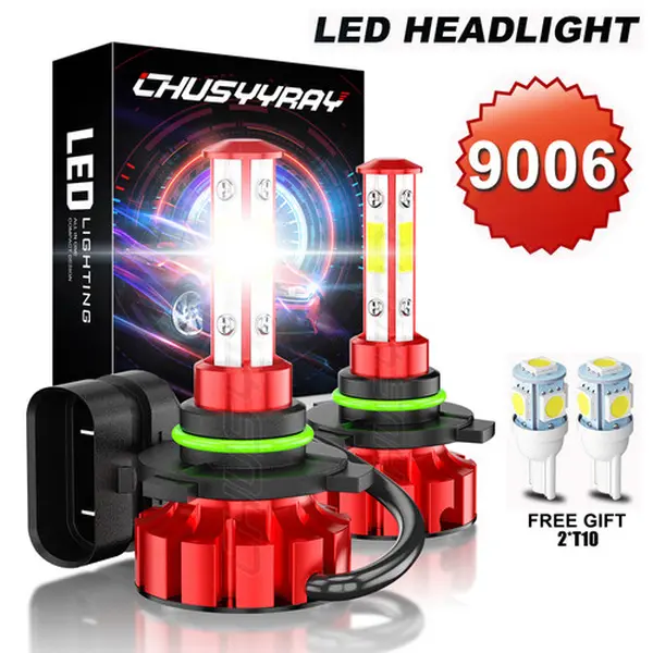 For GMC Sierra 1500 2500HD 3500 2002-2006 6000K 9006 LED Headlight LOW Bulb 2pcs Led Headlamp Led Car Bulb