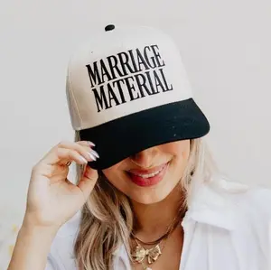 Custom Embroidered Marriage Material Snapback Hat Personalized Bride Gift personalized Wedding Engagement gift personalized hat