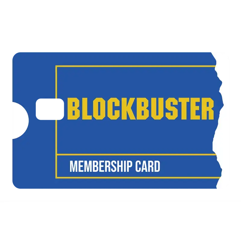 2 PACK Blockbuster Debit Card Skin, Funny Meme Vinyl Decal Sticker