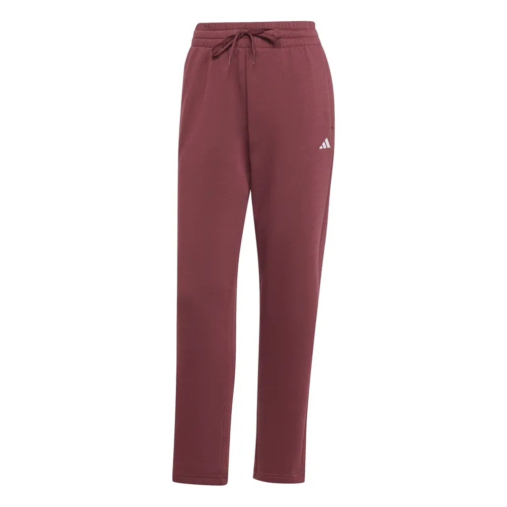 adidas Womens Essentials Small Logo Feel Cozy Open Hem Joggers Casual - Red