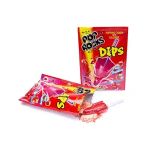 Pop Rocks Dips Candy Packs - Sour Strawberry: 18-Piece Box