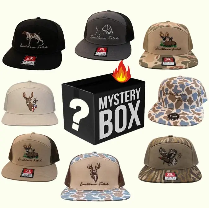 [ BEST 2026 ] Hat Random Sent Southern Fetch Random Hunting Trucker Cap, Deer Dog Camo Snapback, Country Hat Gift