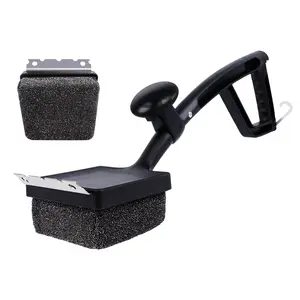 ANJUKE 4-in-1 Bristle-Free Grill Brush — 18.8" Steam Grill Cleaner with Replaceable Head, Scraper & Bottle Opener, Long Non-Slip Heat-Resistant Handle