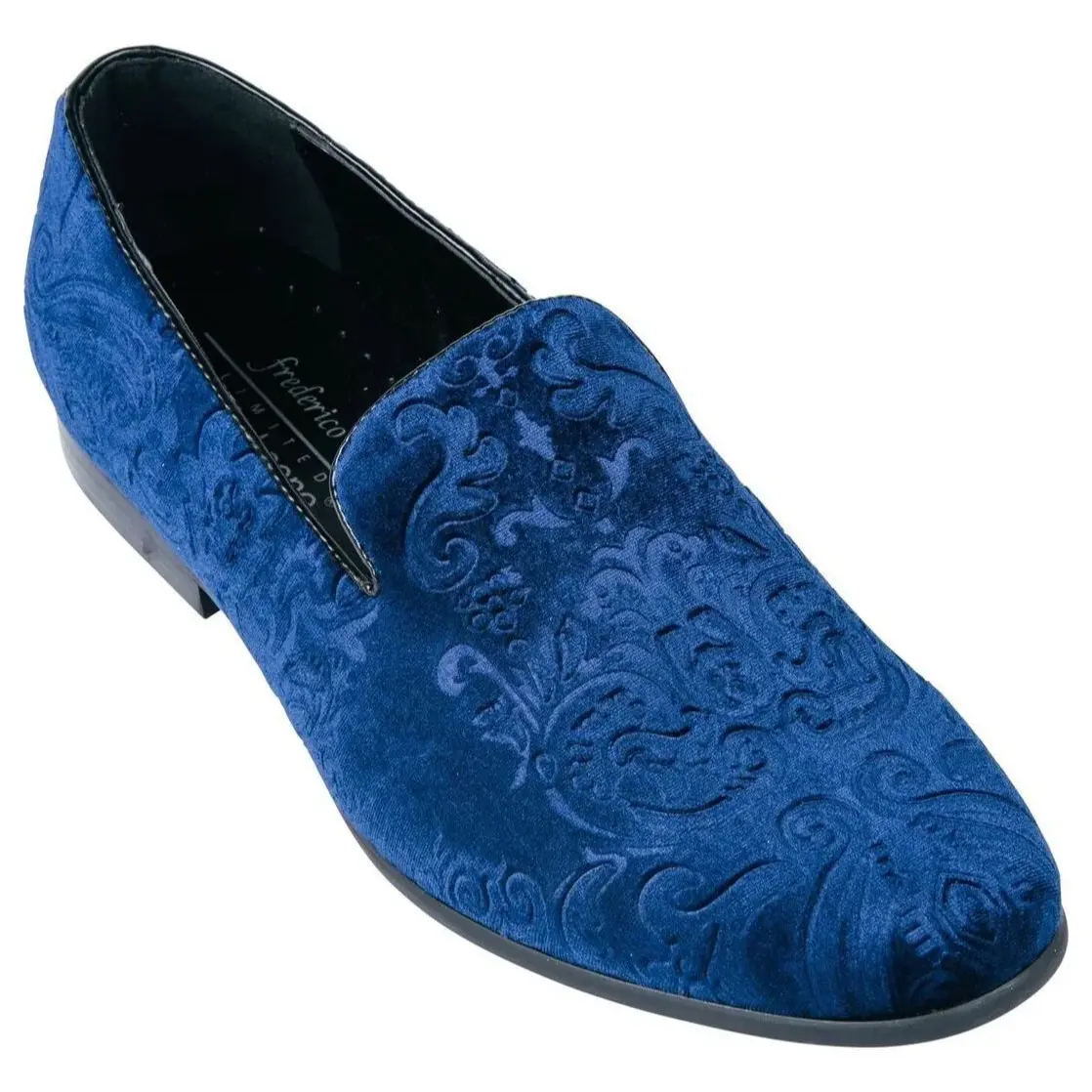 Men’s Formal Dress Loafers – Glitter Sparkle / Velvet Slip-On Shoes for Prom & Weddings