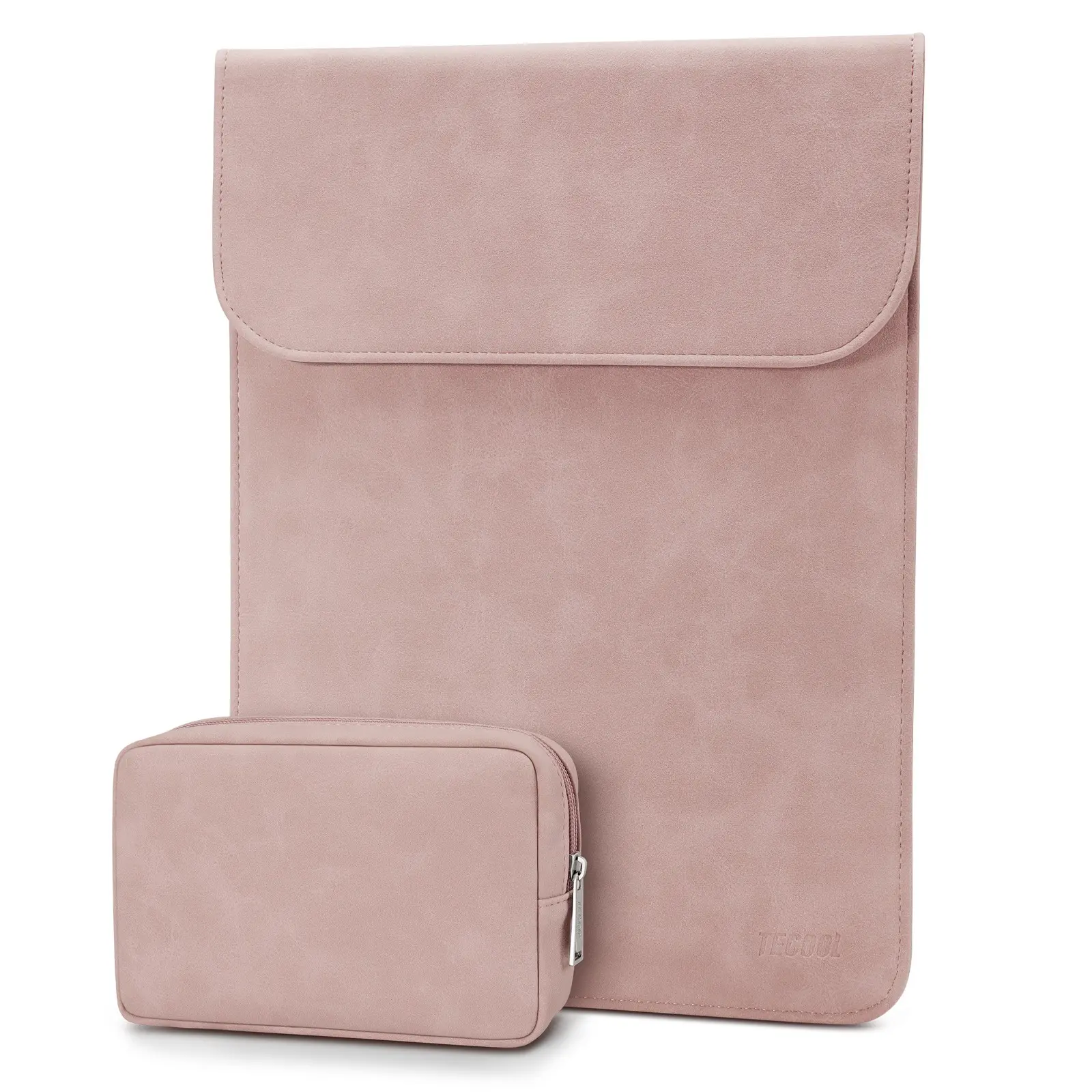 13 13.3 Inch Laptop Sleeve Bag with Accessory Pouch, Faux Suede Leather Sleeve Notebook Case Cover for MacBook Air 13 / MacBook Pro 14 13 / MacBook Neo, Laptop Bags, Laptop Computer Bag, Laptop Casing