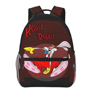 Large capacity Who framed roger rabbit Travel Backpack Sturdy Laptop Who framed roger rabbit stuff Carry On Backpacks Roger rabbit Anime Backpack Cute Cartoon Funny Casual Daypack  Business Work Bag for Back to School, anniversary and holiday gift