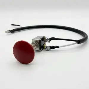 OEM Multiquip Switch w/ Knob for EM120/90/70 WM120/9070 Mixers Red Button with Cable