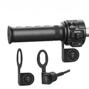 Premium Metal 3-Position Waterproof Handlebar Switch Knob Cover - Motorcycle Accessories, Electric Bike LED Headlight High-Low Beam Control, Single/Dual Control Modification Fit for E-Bikes, Scooters