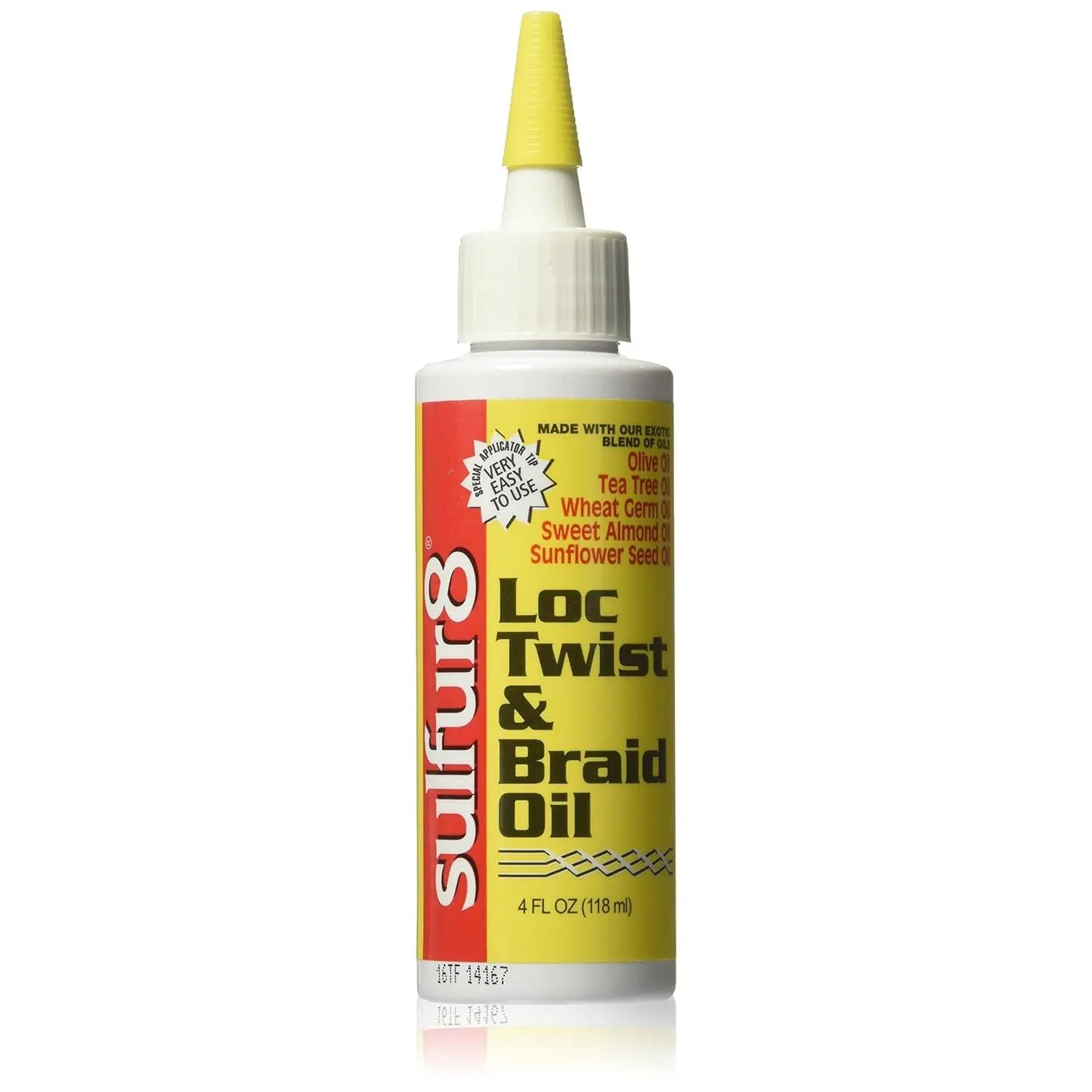 Sulfur 8 Loc Twist & Braid Hair Oil (4 oz) - Haircare Moisturizer, Hydrating Lightweight Scented Oil for Locs & Twists, Conditions Scalp, Prevents Dryness/Breakage, Adds Shine & Manageability