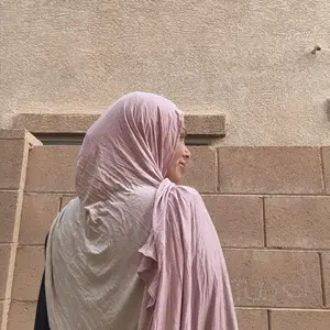 Strawberry sherbet ombré cotton jersey hijab