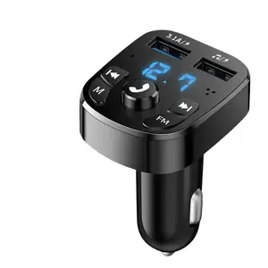 Car Bluetooth 5.0 Aux Handsfree Wireless Car Kit Dual Usb Car Charger Auto Radio Fm Modulator Mp3 Player Adapter