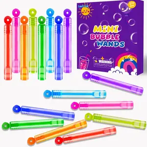 Party Goodie Bag Stuffers for Kids, 32 Pack Mini Bubble Wand Toys Gifts for Toddlers. Small Pinata Birthday, Camping, Wedding Party Favors Supplies. Classroom, School Stuff Prizes, Non-Candy Treats