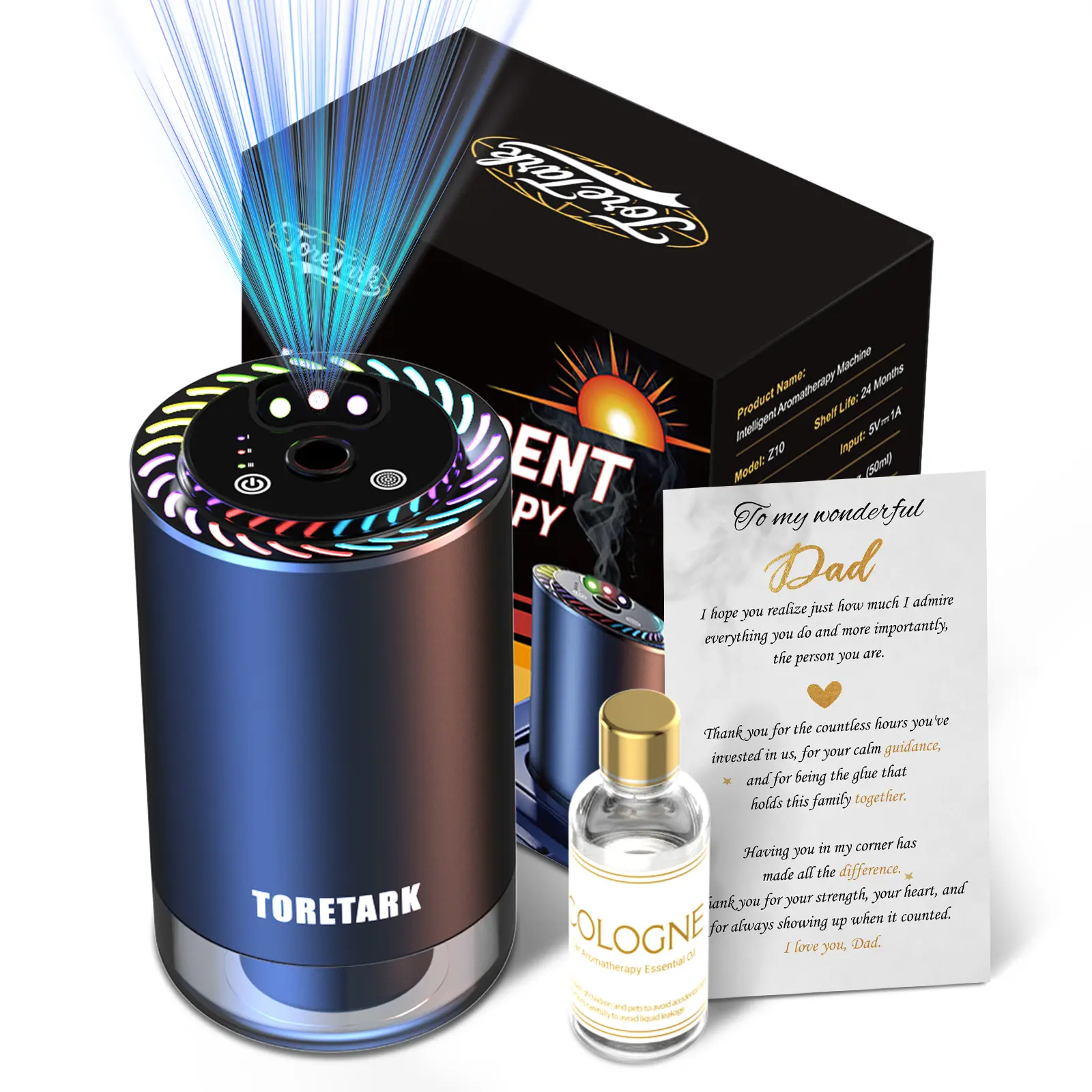[Father’s Day Gift] Set - Smart Car Air Freshener: 50ML×2 Natural Cologne Air Purifier Lasting Fragrance Rolls Royce Star Roofing