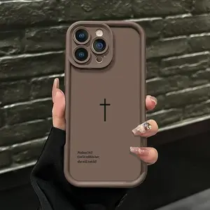 Biblical Cross Phone Case for iPhone Samsung Galaxy Case iPhone 17Pro Max Air 16 15Plus 14 13 12 11 XR XS S25 S24 S23 S22, Sleek Shockproof Lightweight Cover with Protection Protective, drop-proof.LL06