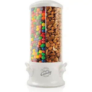 Triple Machine-Fun Candy & Nut Dispenser- & Improved ( White), Standard