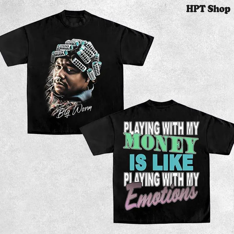 Retro Limited BIG WORM T-SHIRT Rap Tee Shirt Graphic Tee ,Cotton T-Shirt, Hoodies & Sweater Gift For Him , Gift For Her.