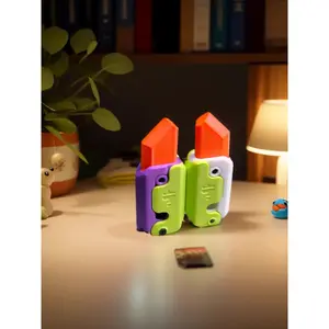 Mini Carrot Knife, Random Color Plastic Carrot Knife Toy, Funny 3D Fidget Knife Toy