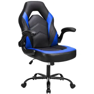 Gaming Chair ,PU Leather Ergonomic Office Chair Swivel Computer Gaming Chair with Lumbar Support