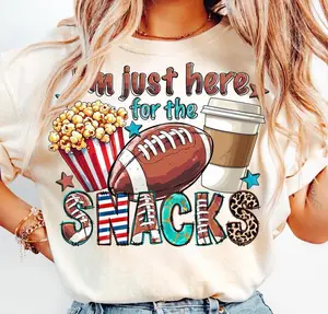 [Sale Up To 50%] I'm just here for the snacks commercials and halftime show Shirt, Gift For Mom Shirt