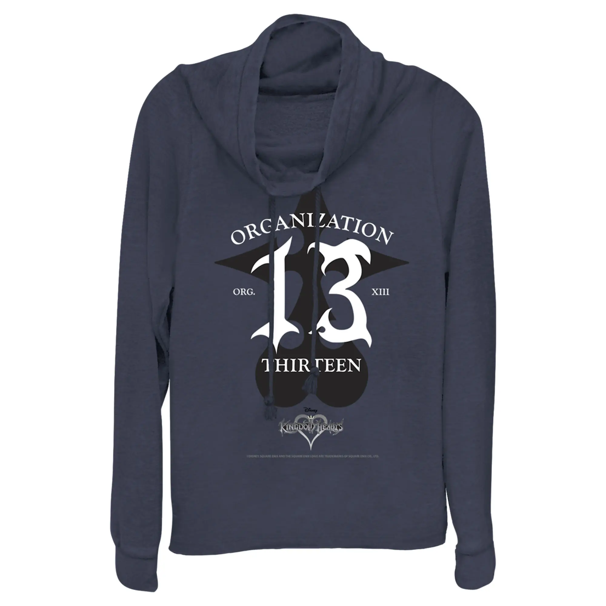 Juniors Womens Kingdom Hearts 1 Evil Organization XIII Cowl Neck Sweatshirt