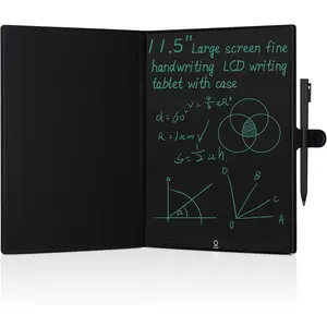 LCD Writing Tablet with Stylus, Electronic Screen, Leather Case Protection, Reusable Digital Notepad, Portable for Office & Study Devices, Adults
