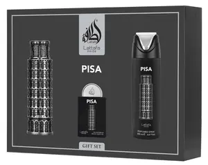 Lattafa Pride Pisa  3 pcs gift set with 100ml EDP + 20ml EDP + 200ml perfumed spray