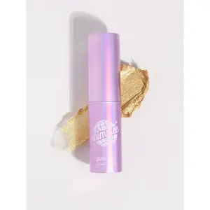 Shimmee Goldee Body Glitter Balm Stick - Gold Shimmer, Sun-Kissed Glow, Vitamin E Hydrating, Vegan & Hormone Free, No Glue Sparkle for Face Body Hair, Made in USA
