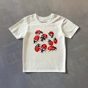 [Sale Up To 40%] Vintage Bug Aesthetic Shirt, Y2k Insect Lover Graphic Baby Tee, Retro 90s Entomology Tshirt, Artful Cottagecore Ladybugs Shirt, Boho Kids Shirt