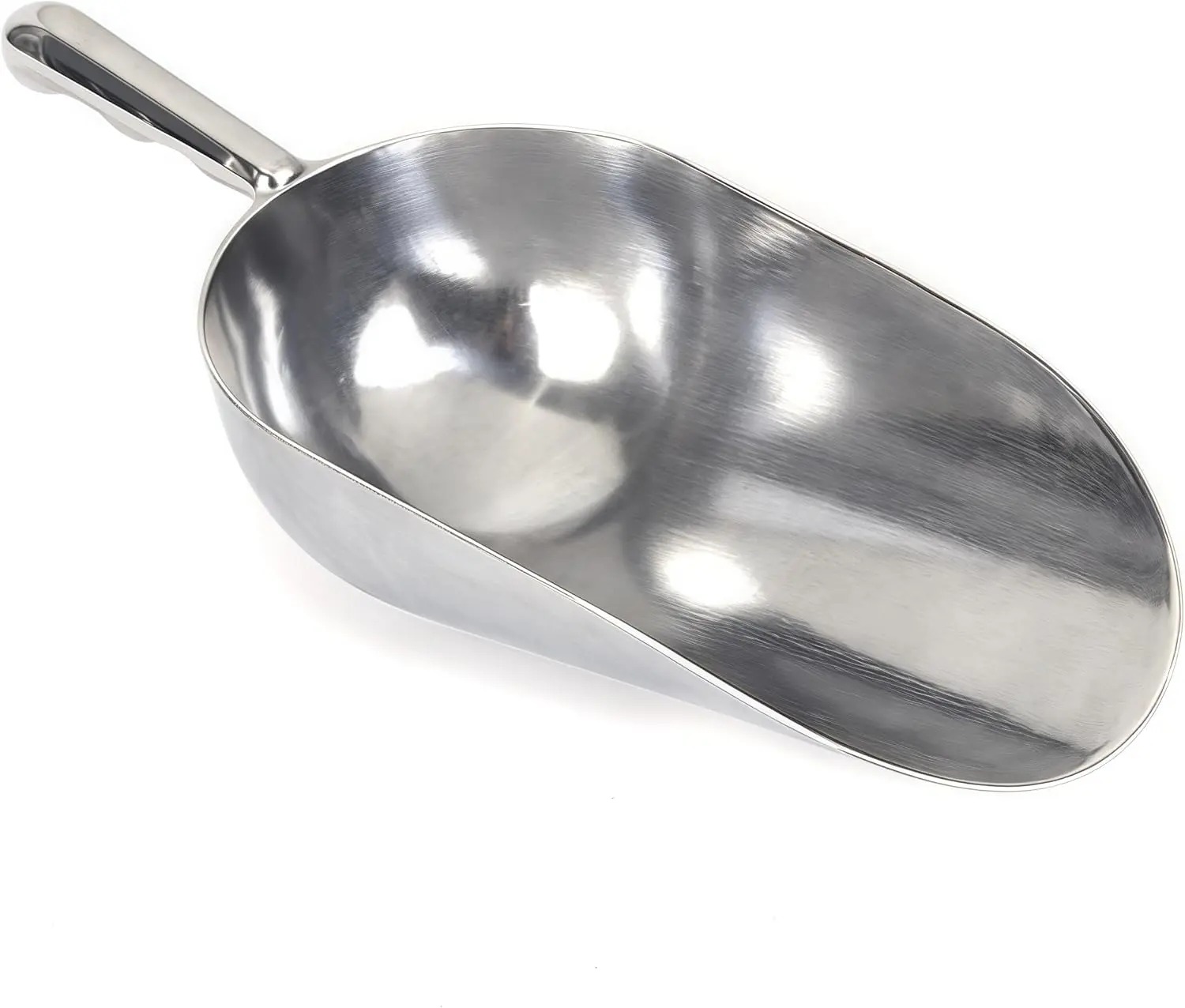 24oz Heavy-Duty Cast Aluminium Kitchen Utensil Scoop - 1-Piece, Rust-Proof, Ergonomic S-Handle, Commercial-Grade for Commercial Kitchens, Home, Candy, Coffee Beans Use