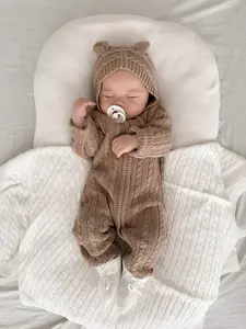 Luna + Luca Baby Bear Jumpsuit - Acorn