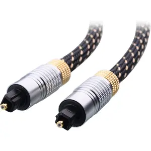 Premium Optical Audio Cable 6ft (Toslink Optical Cable for Soundbar, Digital S/PDIF Cable) - Ideal for Hi-Fi Audio with Samsung, Sonos, Sony, Bose Soundbars, 6 Feet