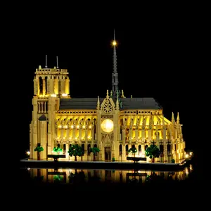 LYBMTWF LED Lighting Kit for lego Notre-Dame (21061) — (Blocks Not Included). A specialized lighting component designed to showcase and illuminate your creative building block model—an excellent choice for birthday and holiday gifting.