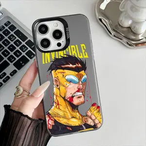 I-Invincible Cartoon Popular Phone Case For iPhone 17 Air 16,15,14,13,12,11,Pro,MAX Designer Matte Laser Aurora Funda Phone Case