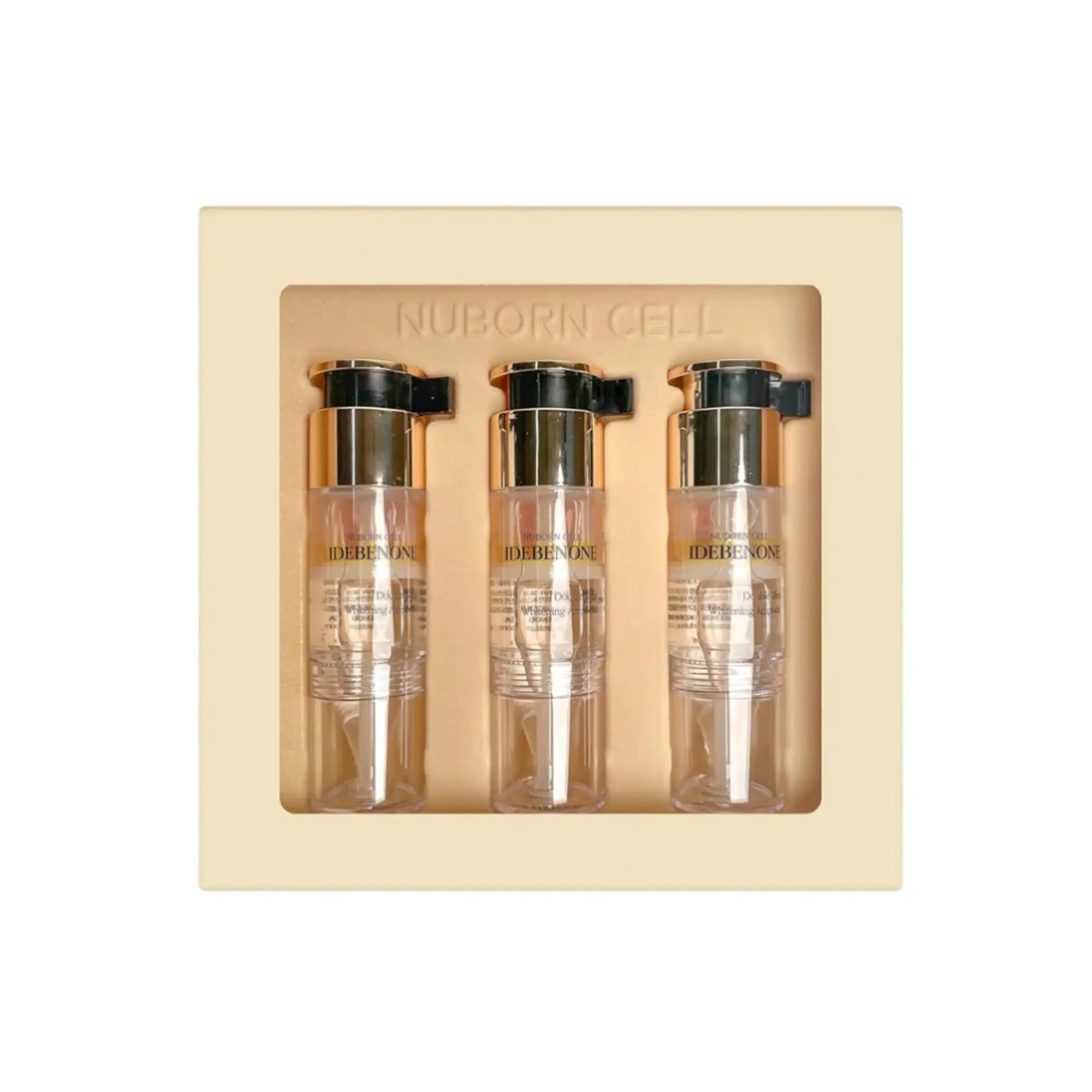 [Blanc Dubu] Nuborn Cell Idebenone Double Shot Ampoule 22% | Dual-Agent Fresh Mix Serum for Radiance, Firmness & Even Skin Tone | Niacinamide + Glutathione + Collagen
