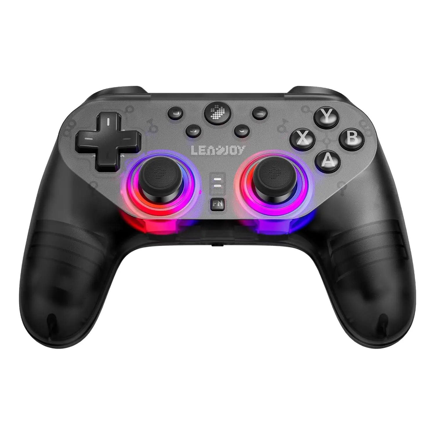 leadjoy Saber Plus Wireless Game Controller, TMR Joysticks, Hall Effect & Tactile Dual Triggers Gaming Controller, 1000Hz Polling Rate, RGB Lighting for PS4/Switch1/2/PC/Android/iOS, Black