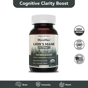 MycoMax Lion's Mane Extract Capsules - 70% Beta Glucans Healthcare Supplement