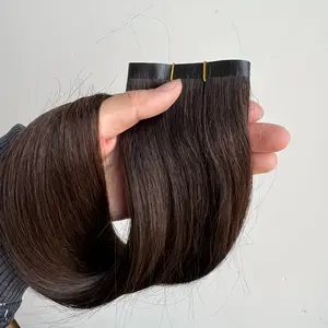 Long PU Weft Human Hair Bundles 12-28 Inch, No Glue Required, 80cm PU Weft 50g, Natural Real Human Hair Extensions, Salon Grade Quality