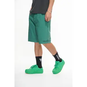 Mr.Shorts Green Waxed Jorts