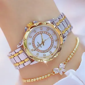 Diamond Women Watch Luxury Brand 2025 Rhinestone Elegant Ladies Watches Rose Gold Clock Wrist Watches For Women relogio feminino moissanite watch