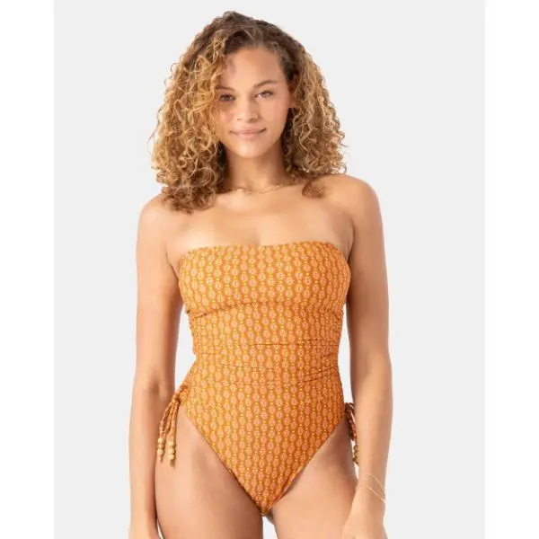 ROXY Ray Of Sunshine One Piece Swimsuit - Adjustable Side Moderate Coverage Swimwear