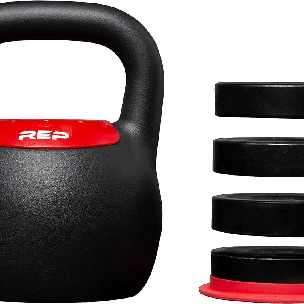 Fitness Adjustable Kettlebell | Weight Set for Home Gym | Compact Steel Bell with Ergonomic Handle | 20–40 lb (9–18 kg)