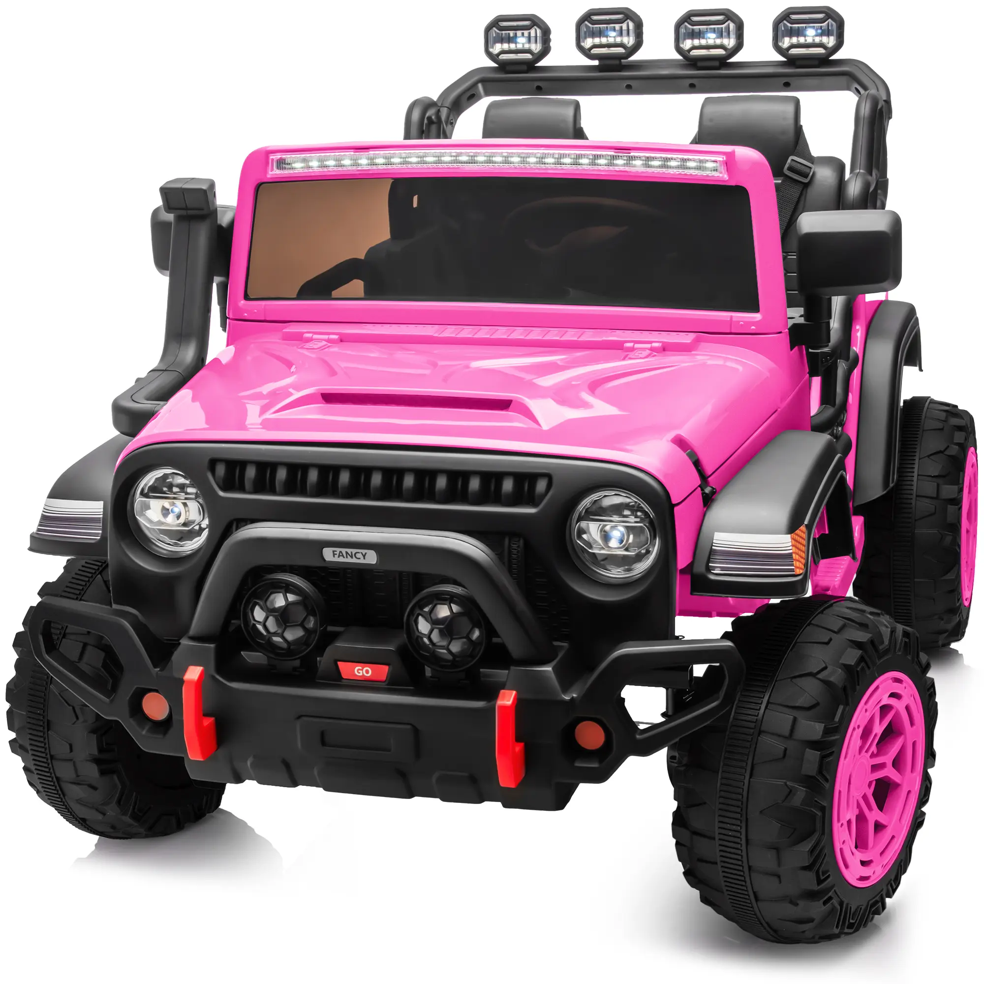 Hikiddo 2-Seater Kids Ride on Car Truck, 24V/12V Ride on Toy Electric Car for Boys & Girls w/Remote, Bluetooth