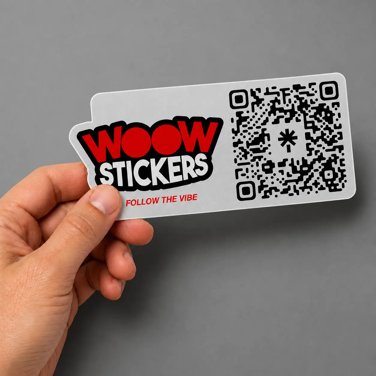 Custom QR Code Sticky Labels - 100-Pack 2.2"x1" Waterproof, Scannable Personalized Vinyl Bulk Branding Stickers for Office Stationery Supplies