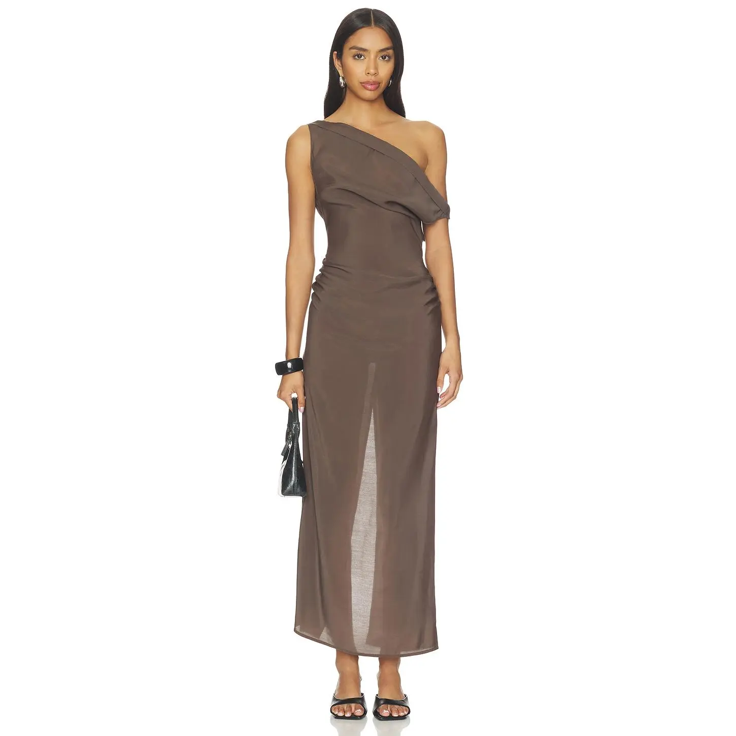 LIONESS Sweetheart Maxi Dress in Cocoa