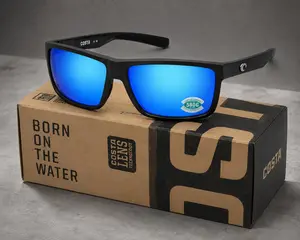 Costa Del Mar Rinconcito Mens Polarized Sunglasses UV400 – Blue Mirror Lens Sports Sunglasses for Fishing & Driving, Dustproof, Windproof, Anti-Blue Light, Anti-UV, Gifts For Him