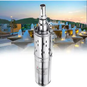 12V Dc Submersible Water Pump Solar Small Water Pump Stainless Steel Well Pump Deep Well Submersible Pump Suitable for Using In Fish Ponds, Agricultural Irrigation and Etc. (12V)