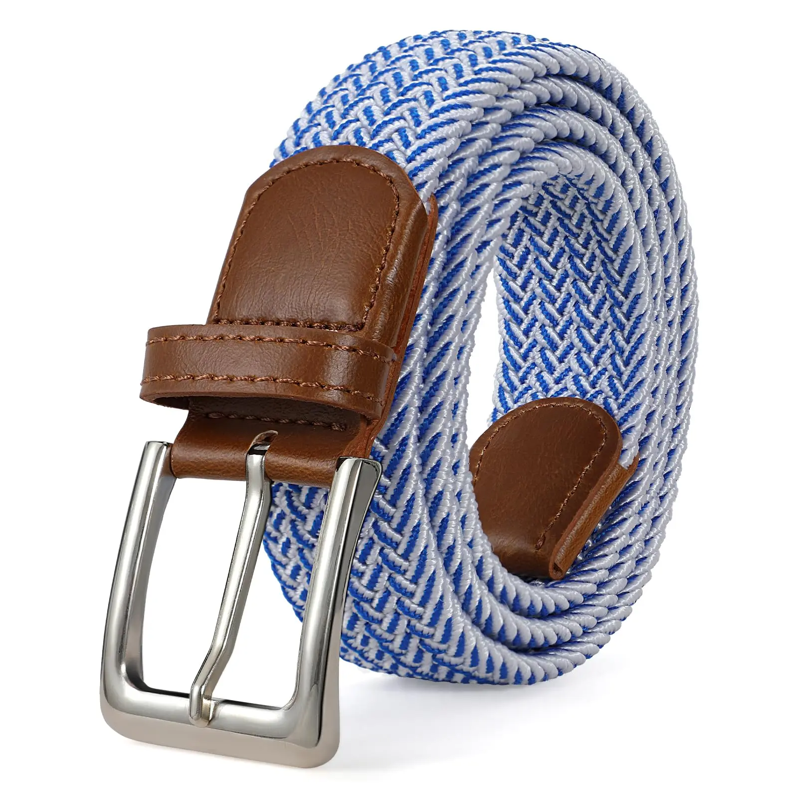 Braided Woven Adjustable Stretch Belt - Versatile Fashion Belt for Men, Women's Pants, Jeans