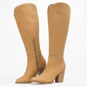 Women's Knee High Boots High Heel Western Boots Pointed Toe Tall Boots